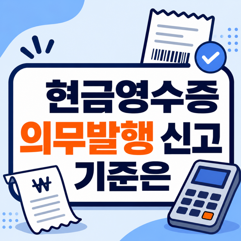 현금영수증 의무발행 신고 부담