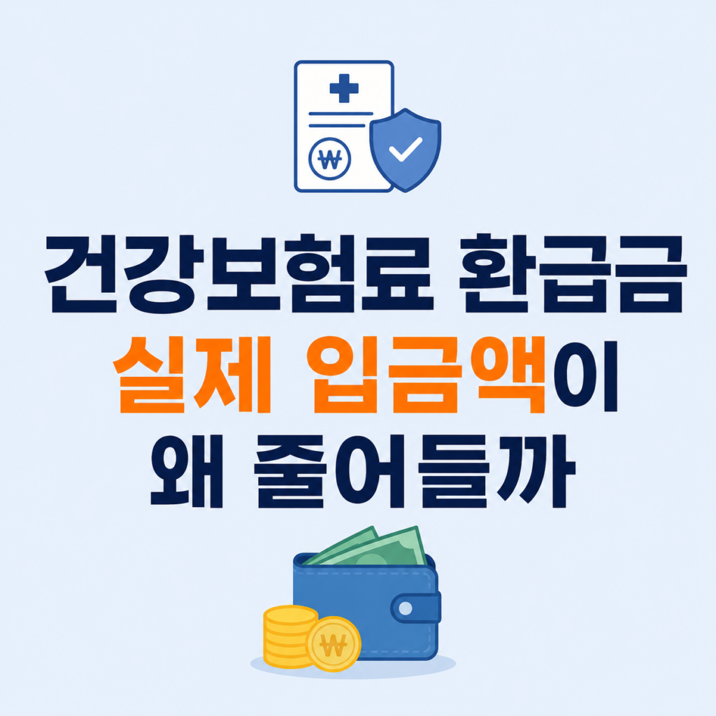 건강보험료 환급금 차감과 실제 입금 차이